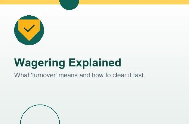 Wagering explained card with shield illustration