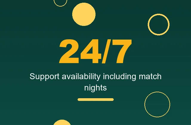 Twenty four seven support statistic card
