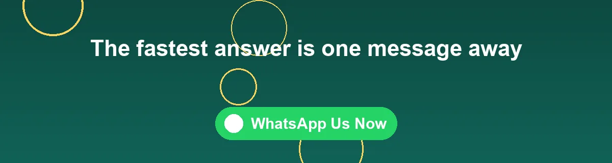 Contact support WhatsApp banner