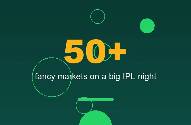 Key statistic card comparing how often match odds, sessions and fancy markets settle in one match