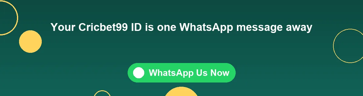 Get your Cricbet99 ID on WhatsApp banner