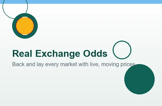 Real exchange odds feature illustration with cricket ball