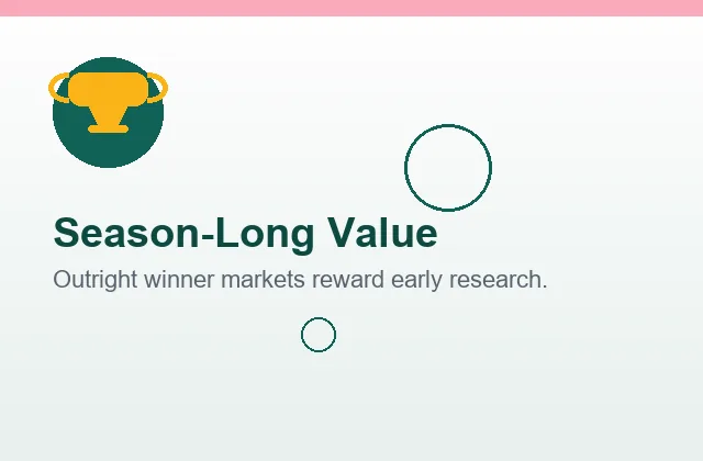 Season long value card with trophy illustration