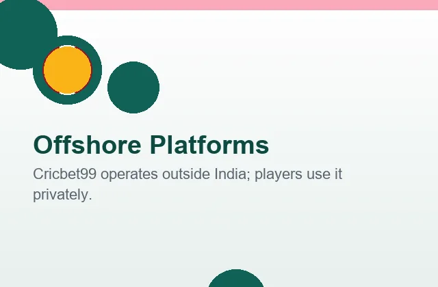 Offshore platform structure card with cricket ball illustration