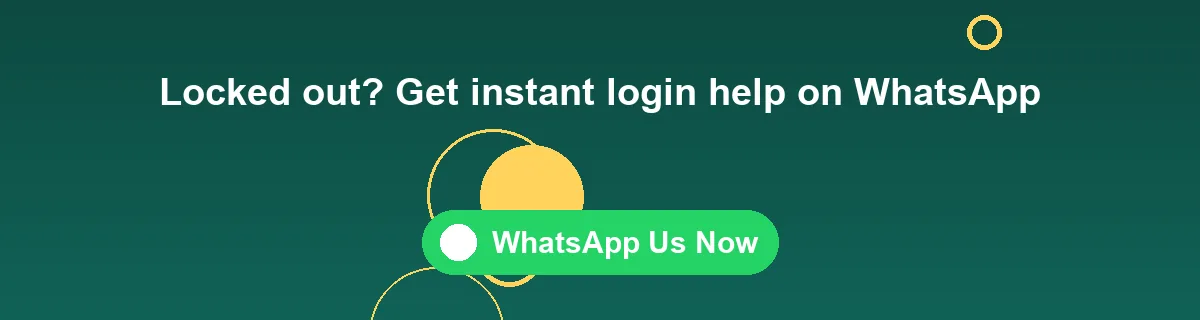 WhatsApp login help banner