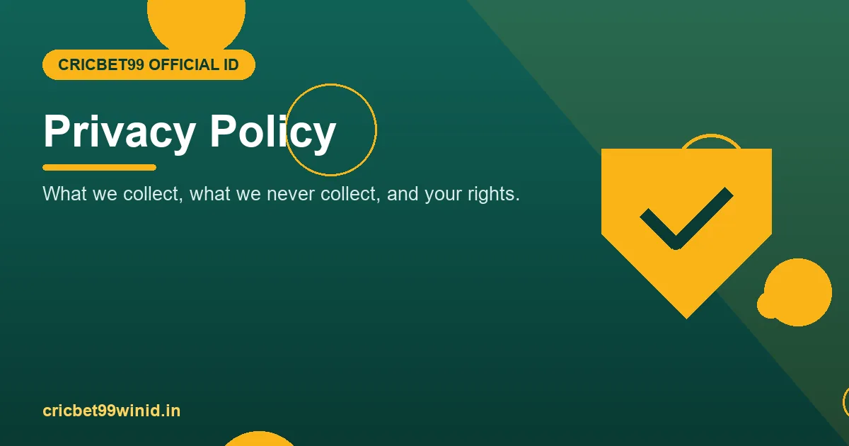 Privacy policy banner with shield illustration