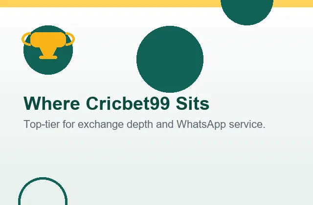 Where Cricbet99 sits card with trophy illustration