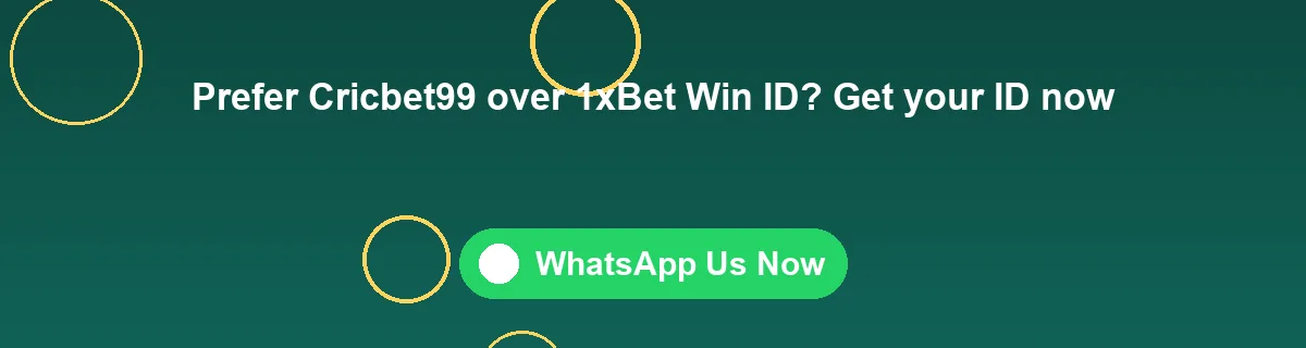 Comparison page WhatsApp banner versus 1xBet Win ID
