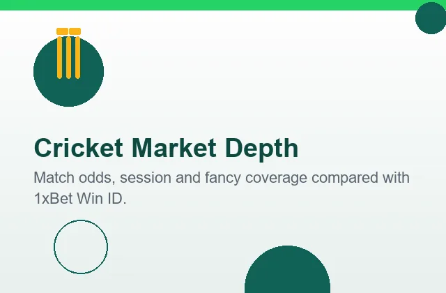 Cricket market depth verdict Cricbet99 exchange versus 1xBet on a live IPL match