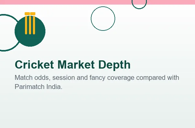 Market-by-market odds value comparison between Cricbet99 exchange prices and Parimatch fixed odds