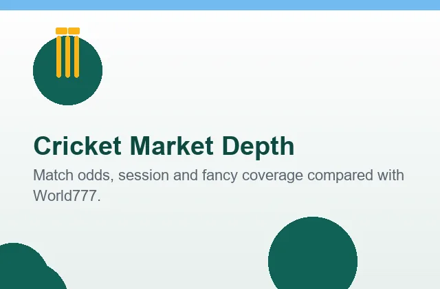 Market depth verdict Cricbet99 versus World777 on a live India Pakistan match night