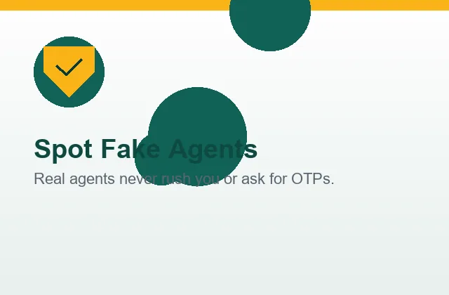 Spot fake agents illustration